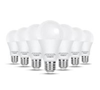 GREAT JACOB Bombilla Led A60 E27 6500K, Blanco Frio,10W=104W,1600 Lúmenes, Bombillas Led A60,No Regulable. Pack 7 Uds