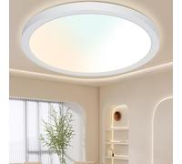 GREAT JACOB Plafon LED Techo Regulable 24W, Ø28.9 cm, 3 Colores 3000K/ 4000K/ 6500K Lampara de Techo LED,Ultra Delgado Downlight para Salon, Dormitorio, Cocina, Comedor, Pasillo