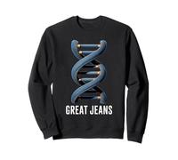 Great Jeans Funny Genes Juego de Palabras ADN Ciencia Helix Biología Humor Sudadera