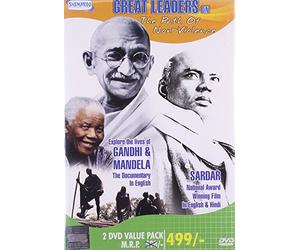 Great Leaders on the Path of Non-violence (Double Disc Dvd) Exploring the Life of Gandhi & Madela Documentary and Sardar