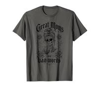 Great Moms Use Bad Words Mamá Esqueleto Skull Gracioso Camiseta
