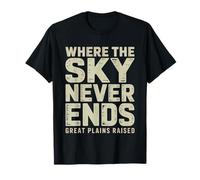 Great Plains Cielo De Las Horizonte Infinito Nacido En Camiseta
