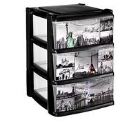 Great Plastic Lote de 3 Cajas Nova con diseño de Capitales 395 x 395 x 535