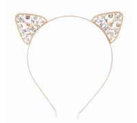 Great Pretenders - Diadema para el cabello con forma de gato, diseño de pedr