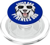 Great Pyrenees Dad Super RAD Puppy Dog, Padre PopSockets PopGrip para MagSafe