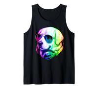 Great Pyrenees DJ Auriculares Retro Music Dog Lover Camiseta sin Mangas