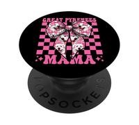 Great Pyrenees Mama Dog Mom Mom Mother's Day Coquette Bow Pink PopSockets PopGrip Adhesivo