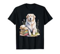 Great Pyrenees Pyrenean Mountain Dog Pyr Book Reading Books Camiseta