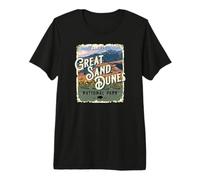 Great Sand Dunes National Park Colorado USA Diseño Vintage Camiseta Premium