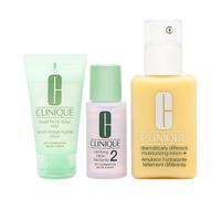 Great Skin Start Here 3 Step Set Clinique: Dramatically Different Lotion+, Fragrance Free, Moisturizing, Day & Night, Lotion, For Face, 125 ml + Clinique, Cleansing, Liquid Soap, For Face, 30 ml + Cla