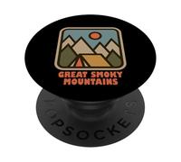 Great Smoky Mountains NP Backpacking Vacation Souvenir PopSockets PopGrip Adhesivo