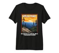 Great Smoky Mountains Vintage WPA National Park Smokies Camiseta Premium