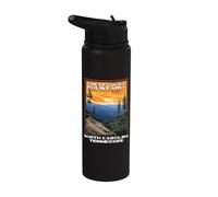 Great Smoky Mountains Vintage WPA National Park Smokies Stainless Steel Insulated Water Bottle