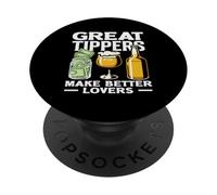 Great Tippers Bartender Hacer Mejores Amantes PopSockets PopGrip Adhesivo