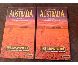 Great Train Journeys of Australia VHS Video Volumes 1&2 Sydney to Adelaide & Aderlaide to Perth [ The Indian Pacific, an Adventure that spans Australia]