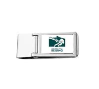 Great Wall Urban Tourism Beijing China - Billetera de bolsillo con clip para dinero, acero inoxidable