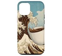 Great Wave Coffee Kanagawa Ukiyo-e Arte Japonés Cafeína Carcasa para iPhone 12/12 Pro