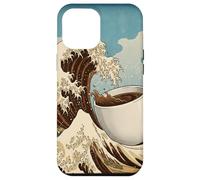 Great Wave Coffee Kanagawa Ukiyo-e Arte Japonés Cafeína Carcasa para iPhone 12 Pro MAX