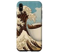 Great Wave Coffee Kanagawa Ukiyo-e Arte Japonés Cafeína Carcasa para iPhone XS MAX