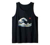 Great Wave Japanese Ukiyo-e Woodblock Art Mount Fuji Camiseta sin Mangas