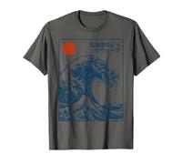 Great Wave Otaku Surfing Vintage Japanese Graphic tee Men Camiseta