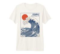 Great Wave Otaku Vintage Japanese Ukiyo-E Ocean Art Camiseta Premium