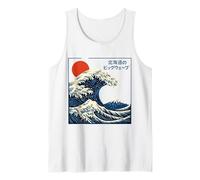Great Wave Otaku Vintage Japanese Ukiyo-E Ocean Art Camiseta sin Mangas