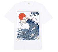 Great Wave Otaku Vintage Japanese Ukiyo-E Ocean Art Comfort Colors Adult Heavyweight T-Shirt