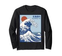 Great Wave Otaku Vintage Japanese Ukiyo-E Ocean Art Manga Larga