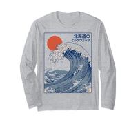 Great Wave Otaku Vintage Japanese Ukiyo-E Ocean Art Manga Larga