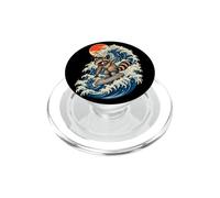 Great Wave Raccoon Japanese Ukiyo-e Art Trash Panda tee PopSockets PopGrip para MagSafe