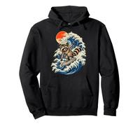 Great Wave Raccoon Japanese Ukiyo-e Art Trash Panda tee Sudadera con Capucha