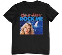 Great White Band Rock Me kortärmad bomull svart t-Shirt Black S