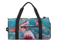 Great White Shark Attack - Bolsa de gimnasio con compartimento para zapatos, bolsa de viaje para fin de semana, bolsa de yoga