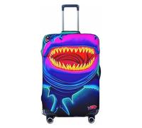 Great White Shark - Funda elástica para equipaje de viaje, antiarañazos, con estampado de tiburón blanco, Black, M