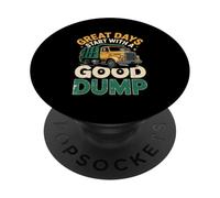 GreatDays Good Dump Camión de Basura Gestión de residuos PopSockets PopGrip Adhesivo