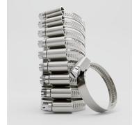 greate 10x abrazaderas metalicas de acero inoxidable 25-40 mm - abrazadera para tubo ajustable con ancho de banda de 9 mm - abrazadera de tubo inoxidable - abrazaderas metalicas para tubos