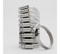 greate 10x abrazaderas metalicas de acero inoxidable 32-50 mm - abrazadera para tubo ajustable con ancho de banda de 9 mm - abrazadera de tubo inoxidable - abrazaderas metalicas para tubos