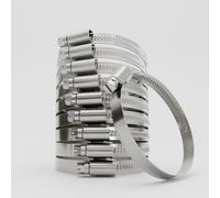 greate 10x abrazaderas metalicas de acero inoxidable 50-70 mm - abrazadera para tubo ajustable con ancho de banda de 9 mm - abrazadera de tubo inoxidable - abrazaderas metalicas para tubos