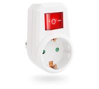 greate - Adaptador de enchufe con interruptor (enchufe eléctrico con disyuntor, enchufe eléctrico con interruptor, enchufe interruptor, interruptor de enchufe y interruptor con enchufe