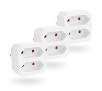 greate Doble Regleta eléctrica con MAX 1100 W - Doble Toma eléctrica - Multi Tomas Enchufe eléctrico