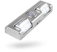 greate. Luz armario sensor movimiento por batería - Luz LED adhesiva para armarios con sensor de movimiento & haz de luz ajustable para armario, cocina bajo mueble y más - Luz LED armario