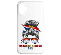 Greater London Girl Greater London Flag UK Carcasa para iPhone 16 Plus