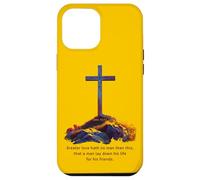 Greater Love Hath No Man Than This - John 15:13 Jesus Cross Carcasa para iPhone 12 Pro MAX