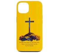 Greater Love Hath No Man Than This - John 15:13 Jesus Cross Carcasa para iPhone 13