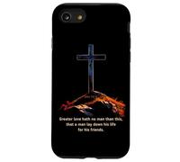 Greater Love Hath No Man Than This - John 15:13 Jesus Cross Carcasa para iPhone SE (2020) / 7/8