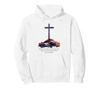 Greater Love Hath No Man Than This - John 15:13 Jesus Cross Sudadera con Capucha