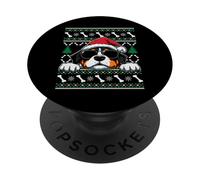 Greater Swiss Mountain Dog Navidad Holiday Pet Lover PopSockets PopGrip Adhesivo