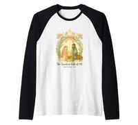 Greatest Gifts of All Nativity Matthew 1:21 Christmas Camiseta Manga Raglan