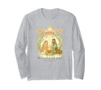 Greatest Gifts of All Nativity Matthew 1:21 Christmas Manga Larga